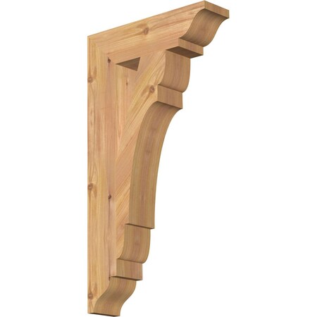 Ekena Millwork Olympic Traditional Smooth Bracket, Western Red Cedar, 3 1/2"W x 14"D x 26"H BKT04X14X26OLY01SWR
